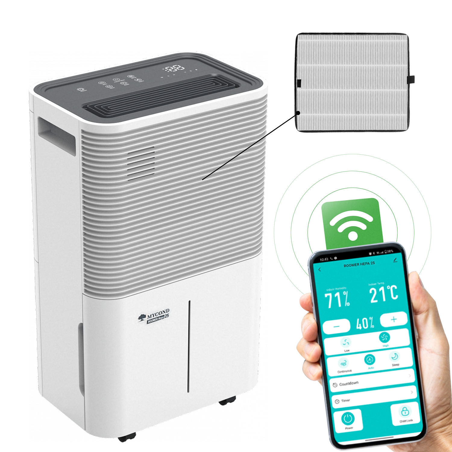 MYCOND Roomer HEPA 25 Myhumi.com.ua
